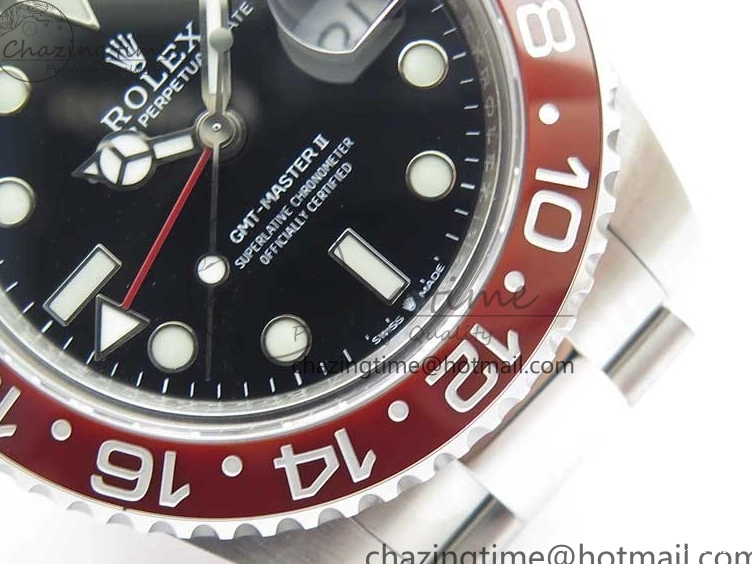 0407 Stylish GMT-Master II 126710 BLRO 904L BP Maker 1:1 Best Edition Black Dial On 904L Oyster Bracelet A3285 (Correct Hand Stack) 2521